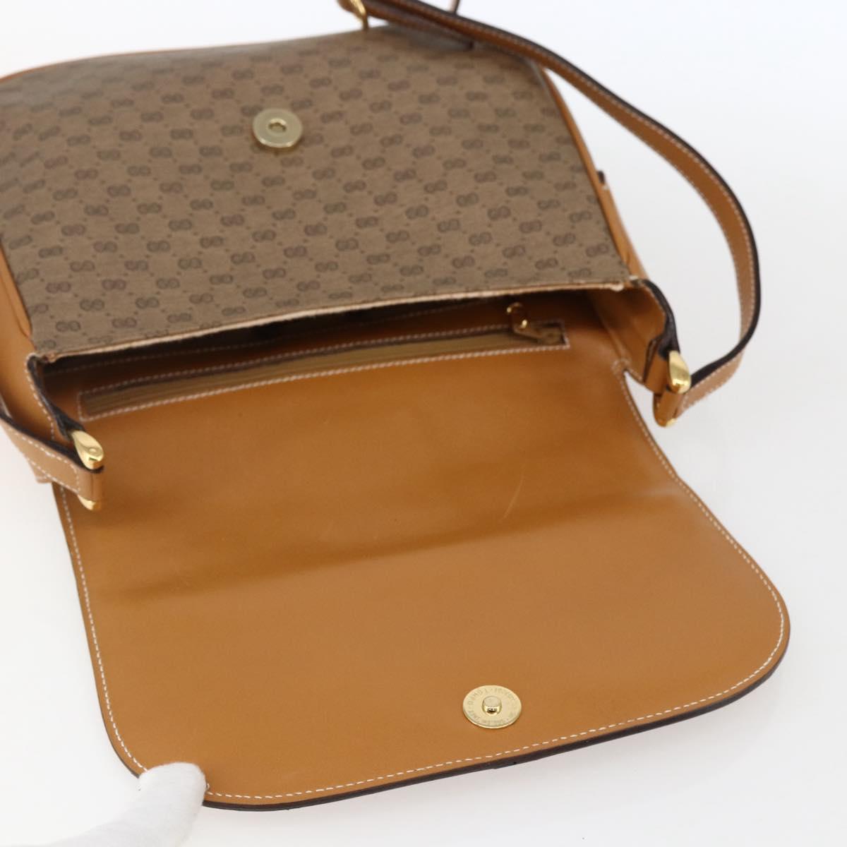 GUCCI Micro GG Supreme Shoulder Bag PVC Beige Gold 001 101 4425 Auth 173547