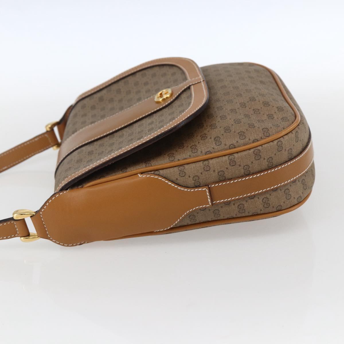 GUCCI Micro GG Supreme Shoulder Bag PVC Beige Gold 001 101 4425 Auth 173547