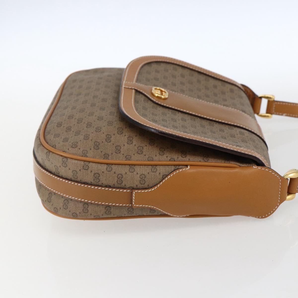 GUCCI Micro GG Supreme Shoulder Bag PVC Beige Gold 001 101 4425 Auth 173547