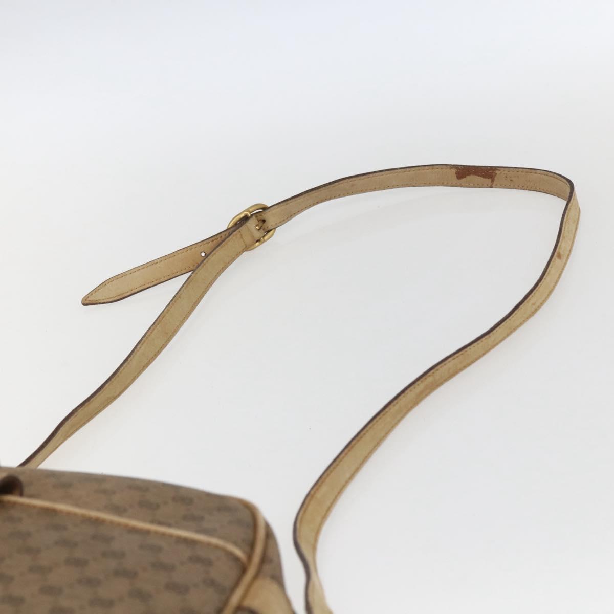 GUCCI Micro GG Supreme Shoulder Bag PVC Beige Gold 001 418 4795 Auth 173551