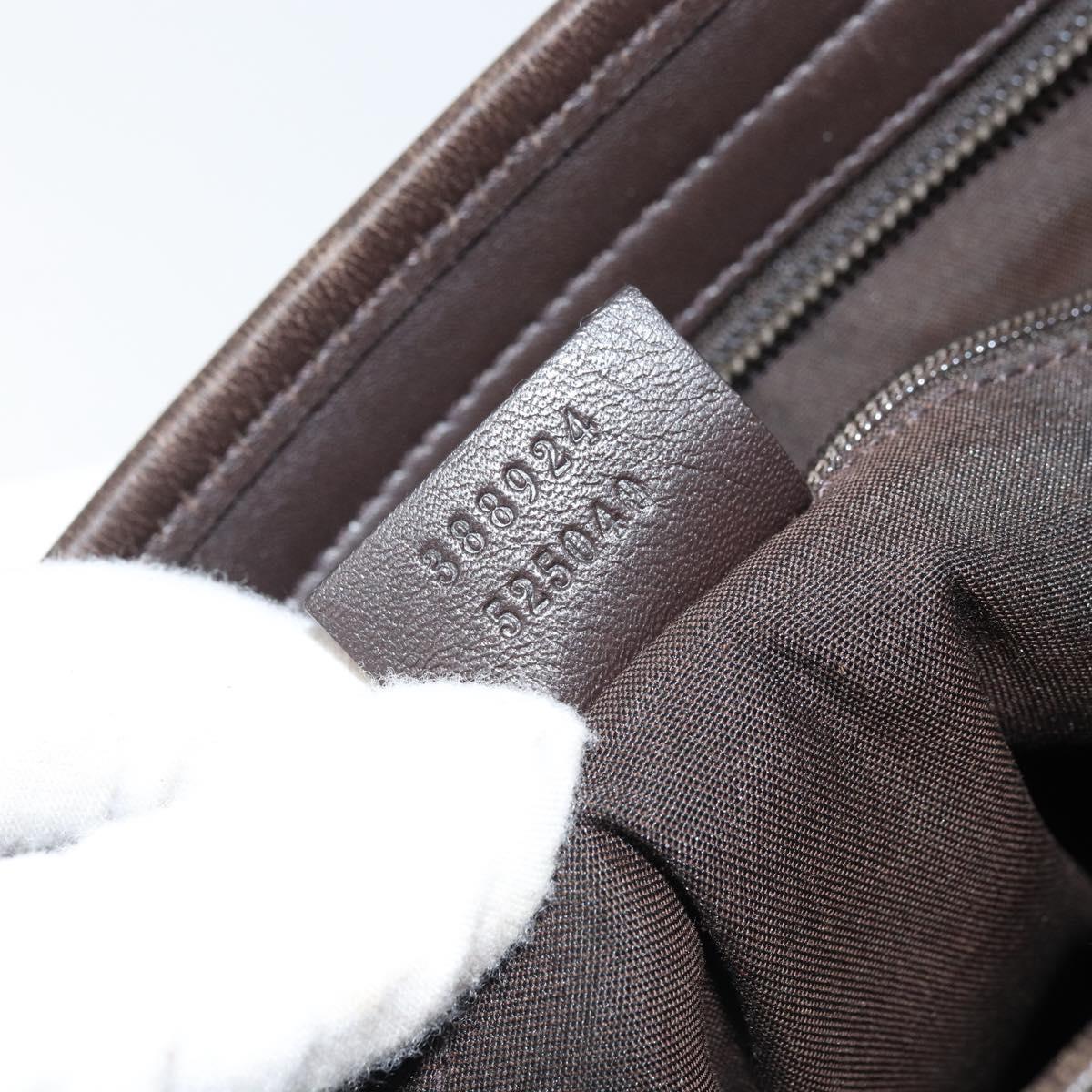 GUCCI GG Supreme Shoulder Bag PVC Beige Gold 388924 Auth 173571