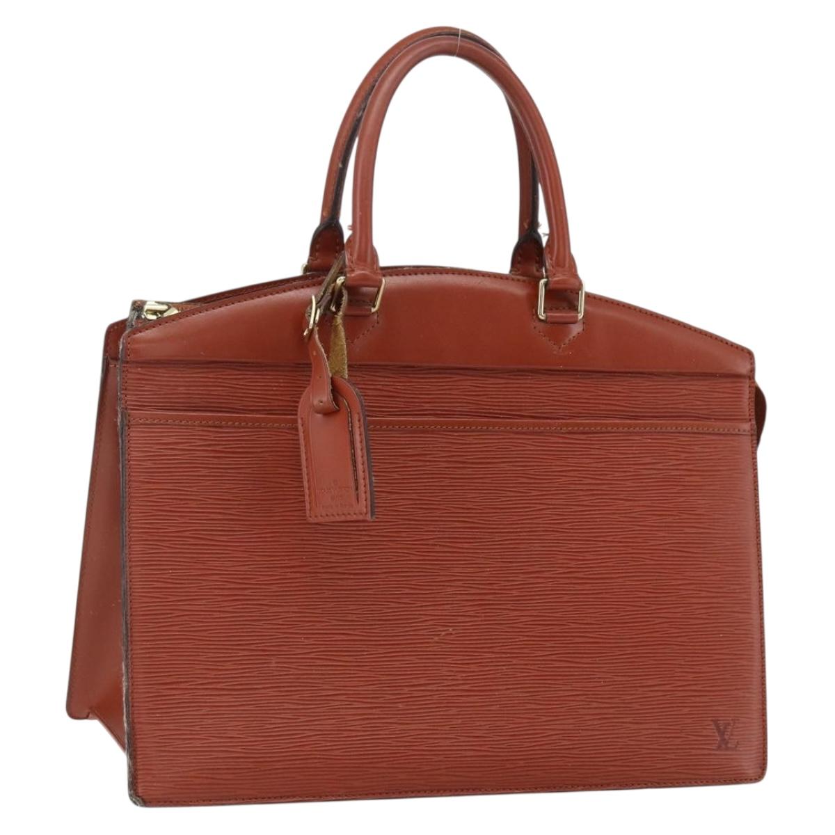 LOUIS VUITTON Epi Riviera Hand Bag Brown M48183 LV Auth 173572