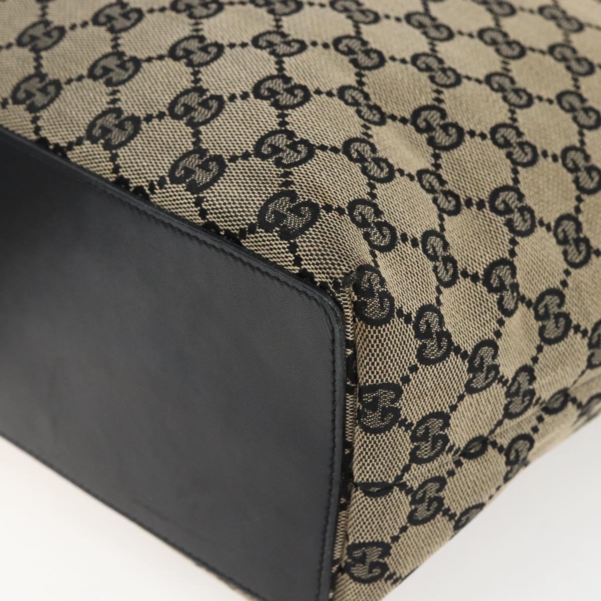 GUCCI GG Canvas Tote Bag Beige Gold 002 1098 Auth 173589