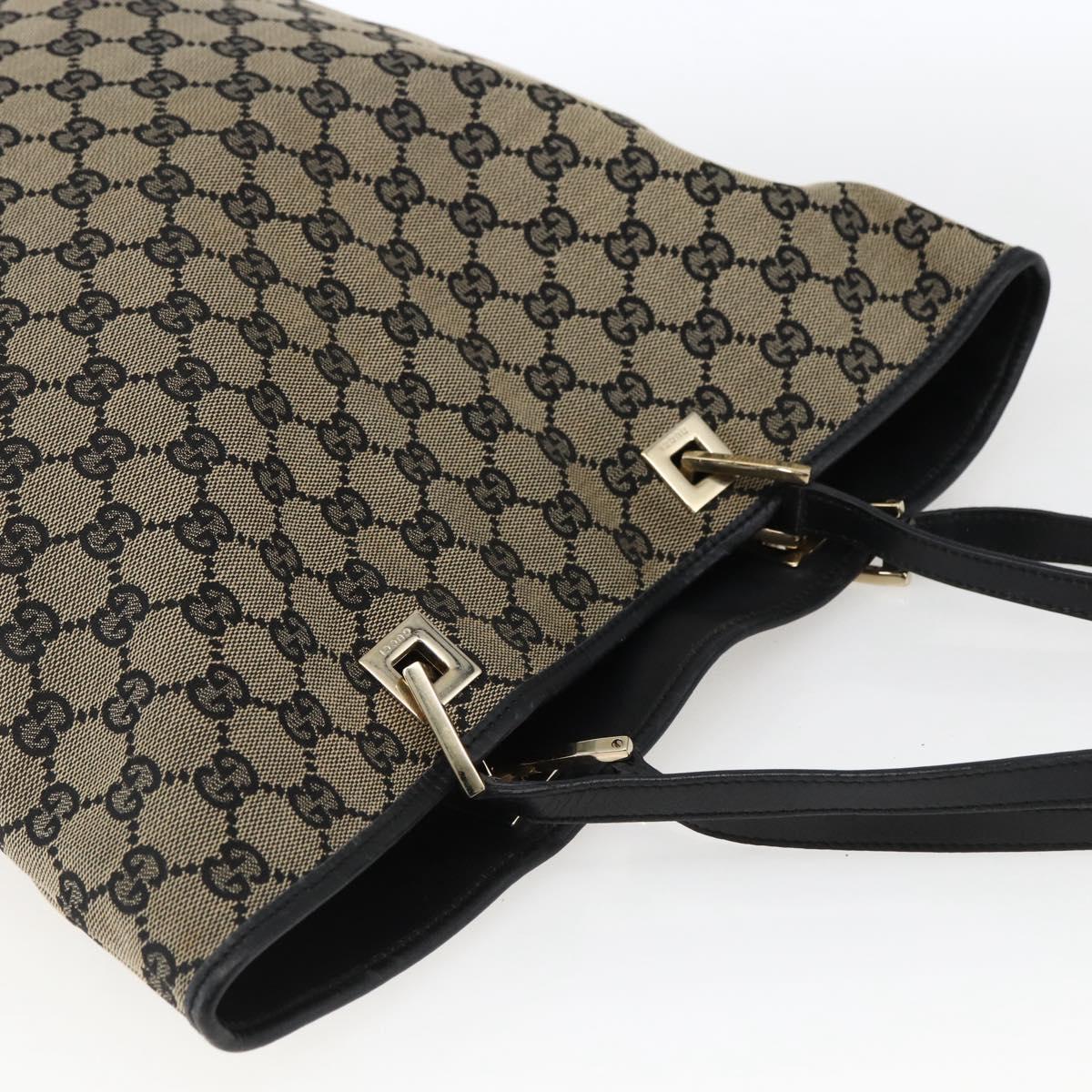 GUCCI GG Canvas Tote Bag Beige Gold 002 1098 Auth 173589