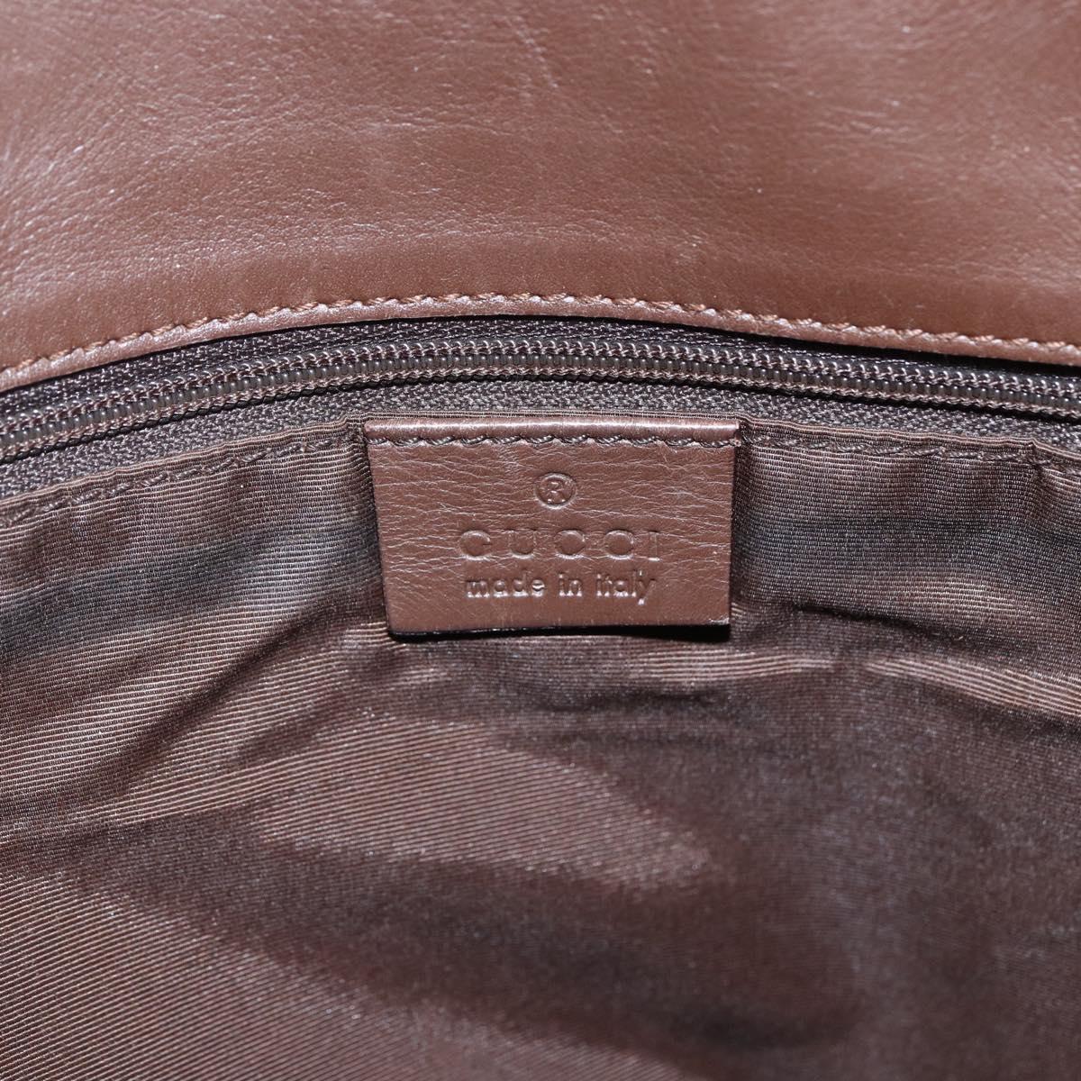 GUCCI GG Canvas Tote Bag Brown Gold 002 1098 Auth 173601