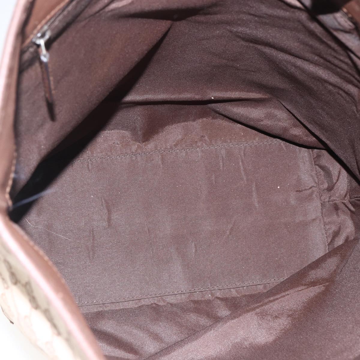 GUCCI GG Canvas Tote Bag Brown Gold 002 1098 Auth 173601