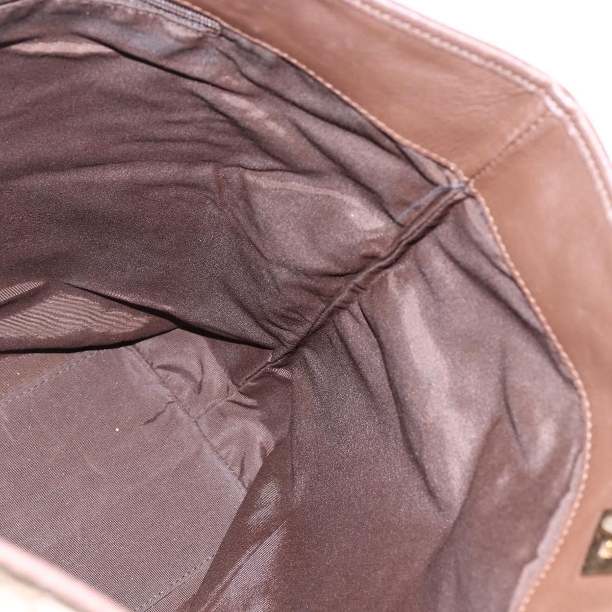 GUCCI GG Canvas Tote Bag Brown Gold 002 1098 Auth 173601