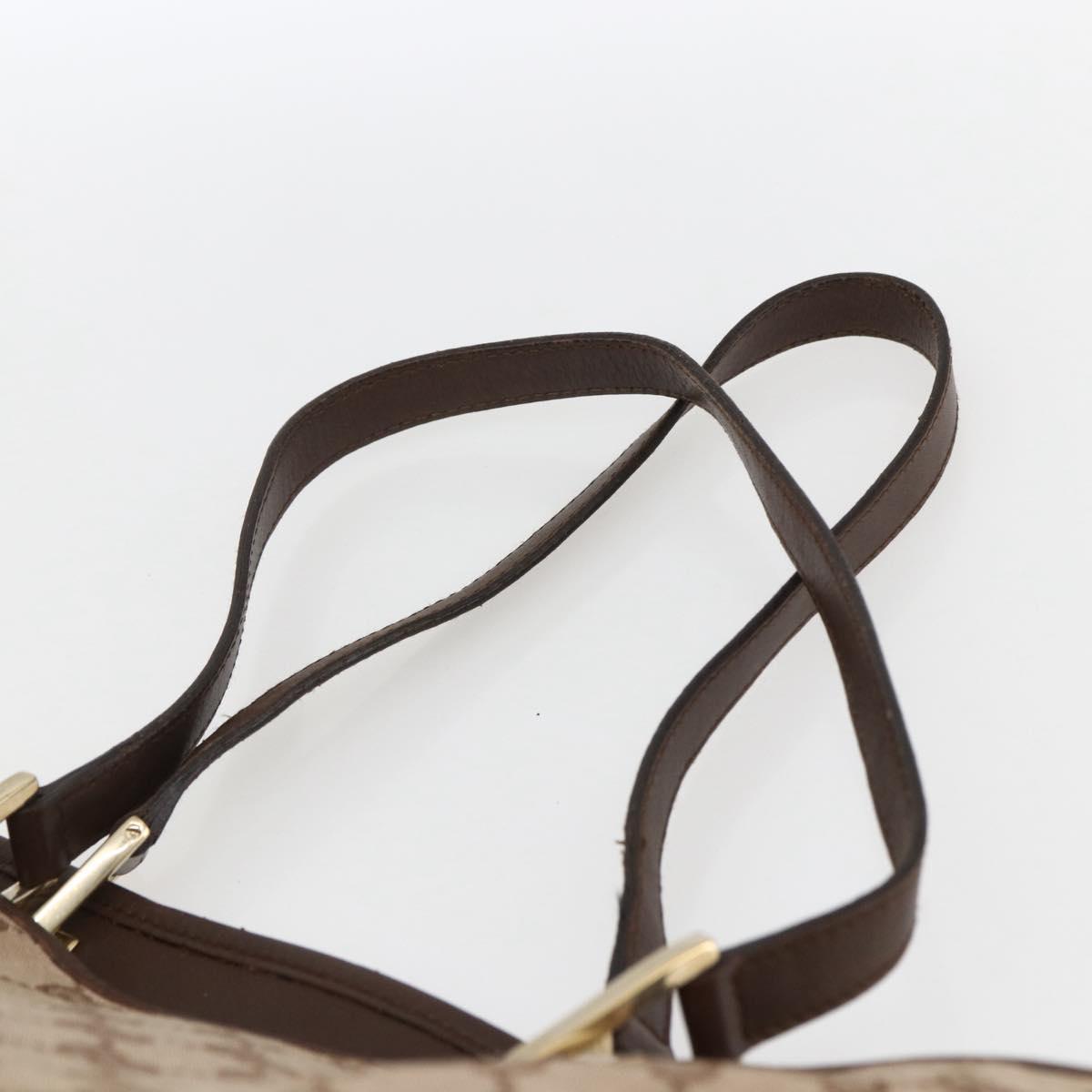 GUCCI GG Canvas Tote Bag Brown Gold 002 1098 Auth 173601