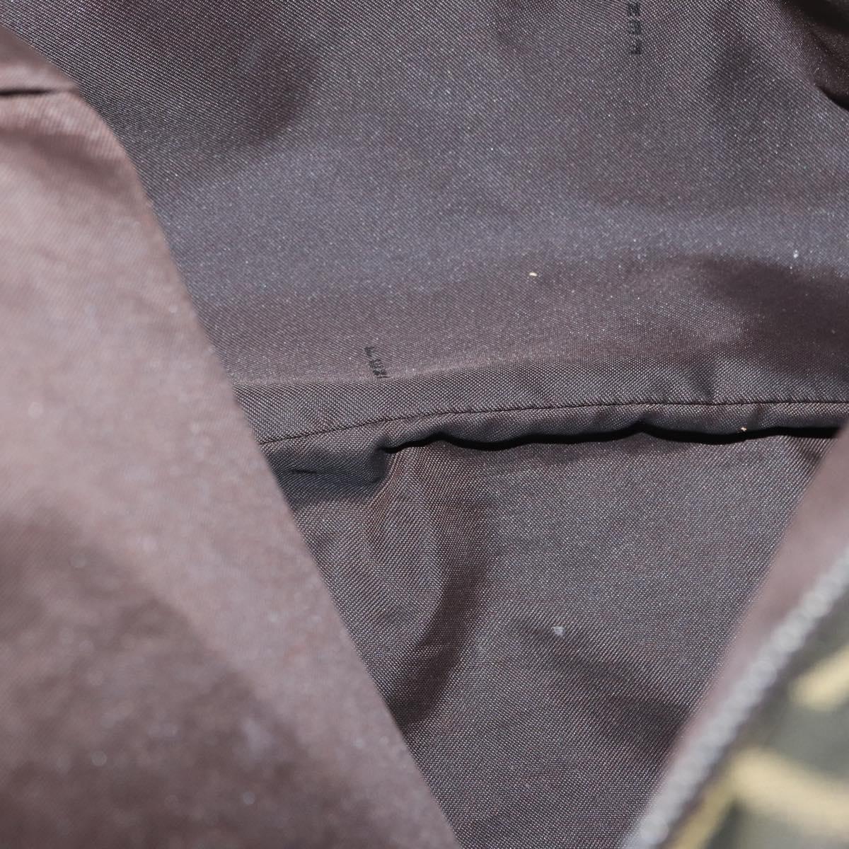 FENDI Zucca Canvas Tote Bag Brown Black Auth 173610