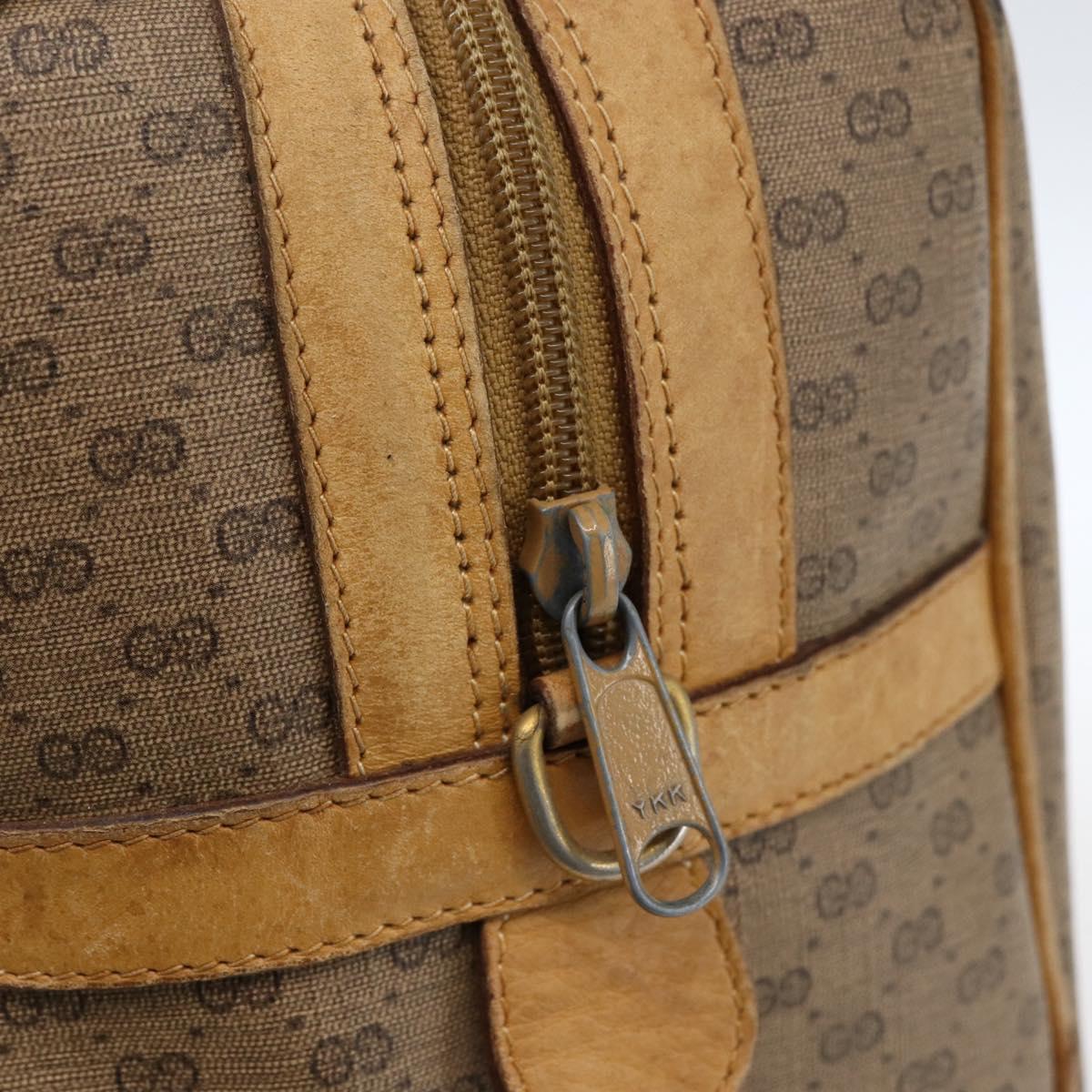 GUCCI Micro GG Supreme Web Sherry Line Bag PVC Beige 002 58 4422 Auth 173627