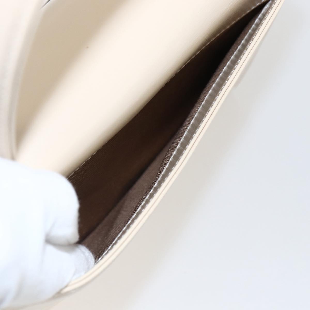 GIVENCHY Hand Bag Leather Light Beige Auth 173638
