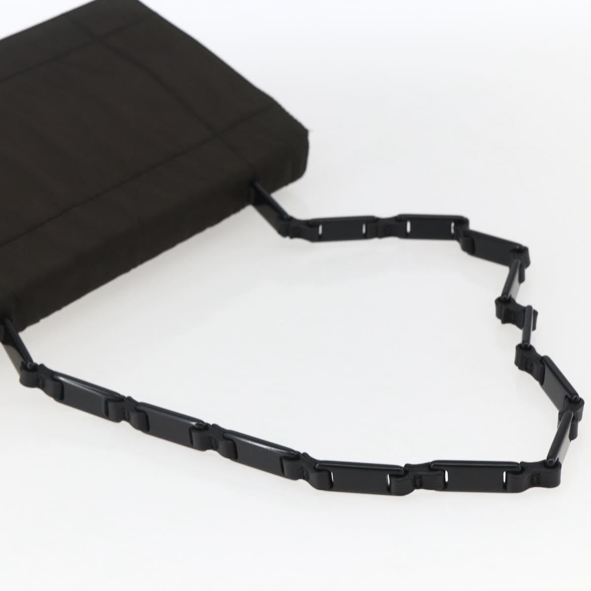 PRADA Shoulder Bag Nylon Leather Khaki Auth 173639