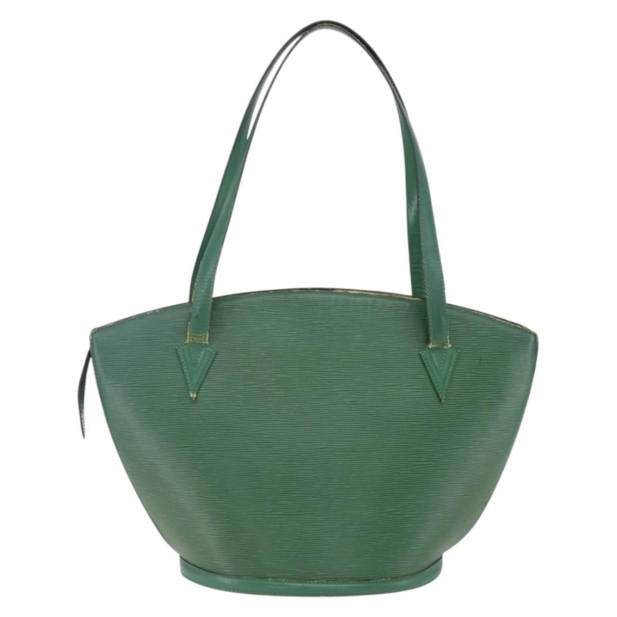 LOUIS VUITTON Epi Saint Jacques Shopping Bag Green M52274 LV Auth 173655