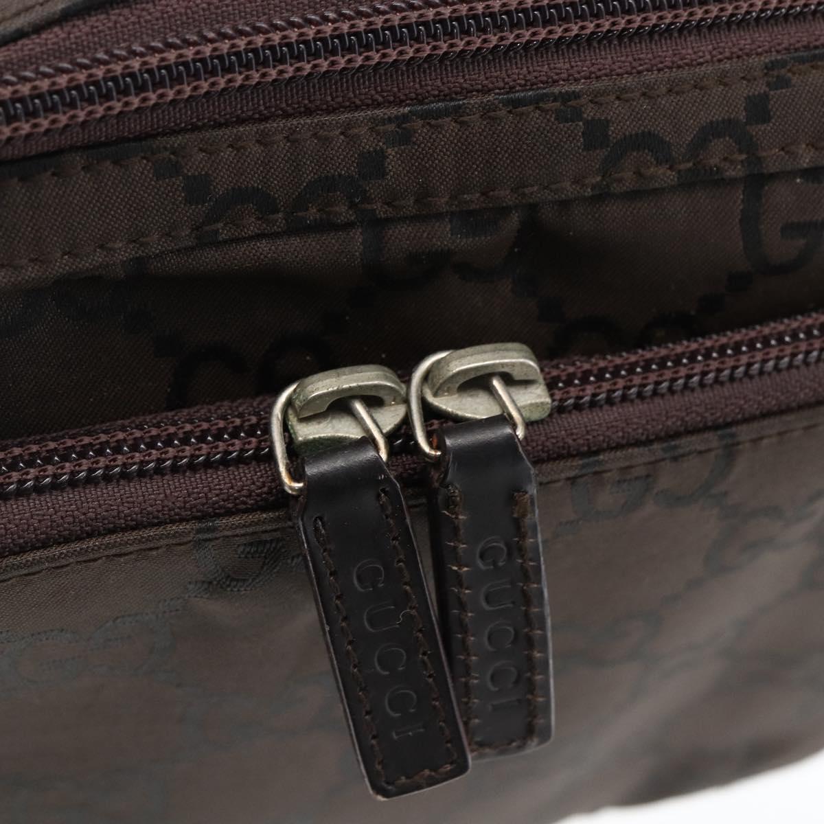 GUCCI GG Canvas business bag Clutch Bag Canvas Dark Brown 018 1603 Auth 173657