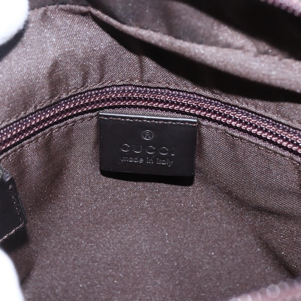 GUCCI GG Canvas business bag Clutch Bag Canvas Dark Brown 018 1603 Auth 173657