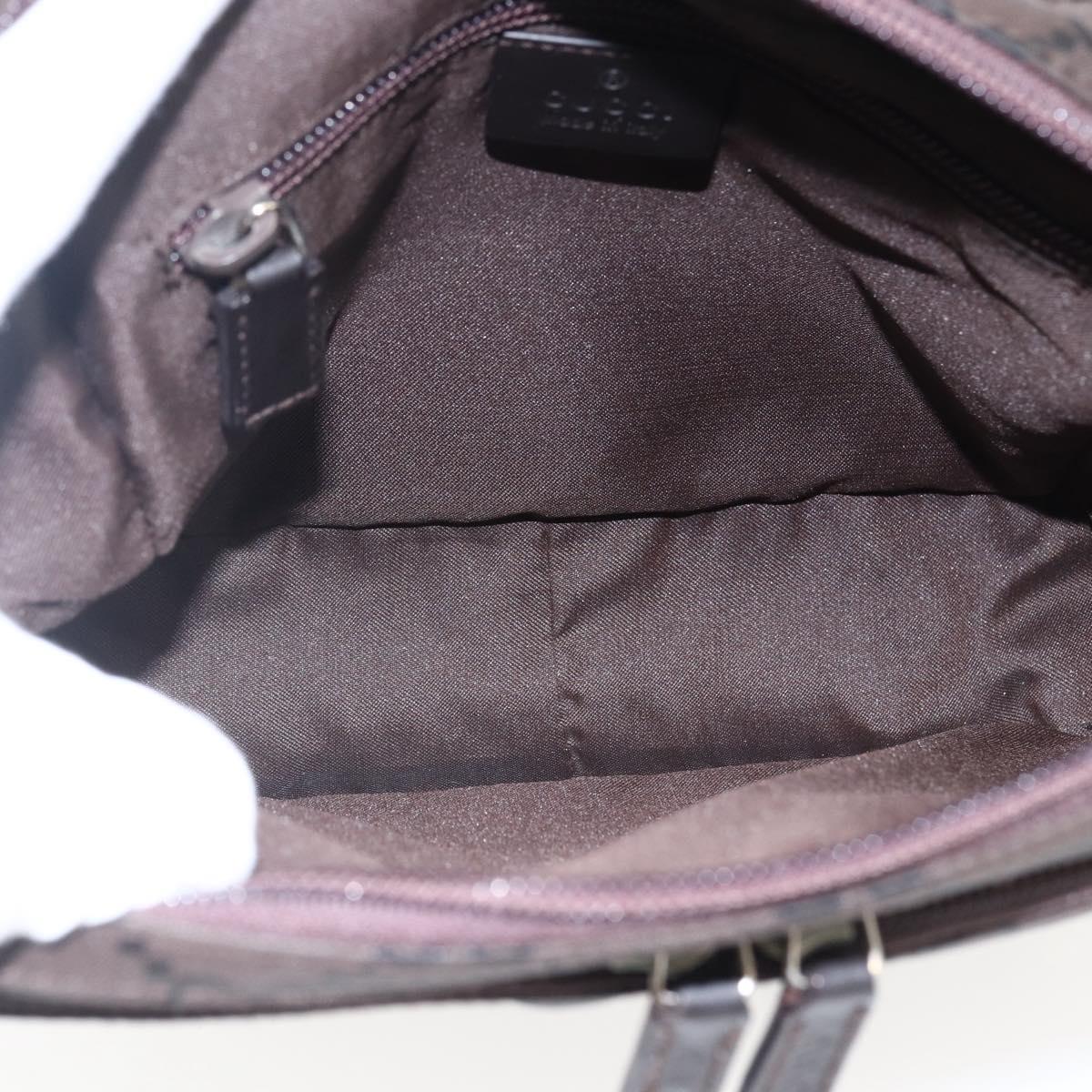 GUCCI GG Canvas business bag Clutch Bag Canvas Dark Brown 018 1603 Auth 173657