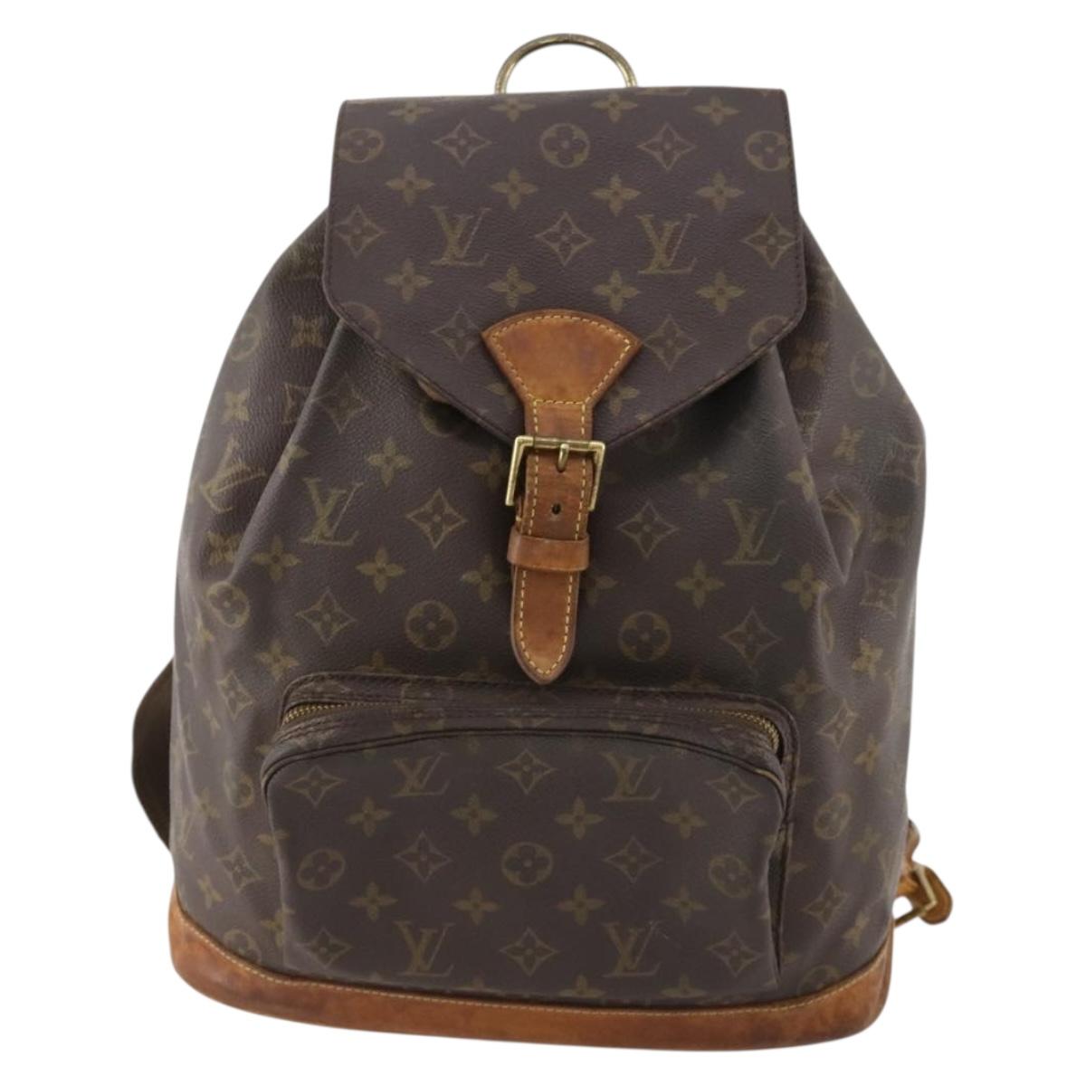 LOUIS VUITTON Monogram Montsouris GM Backpack M51135 LV Auth 173658