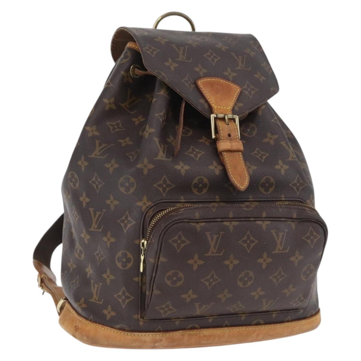 LOUIS VUITTON Monogram Montsouris GM Backpack M51135 LV Auth 173661