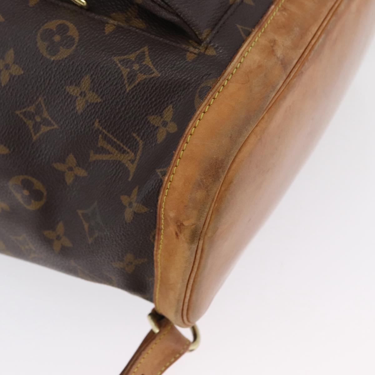 LOUIS VUITTON Monogram Montsouris GM Backpack M51135 LV Auth 173661