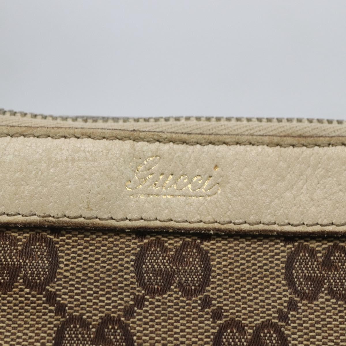 GUCCI GG Canvas Abbey Tote Bag Beige Gold 141470 Auth 173665