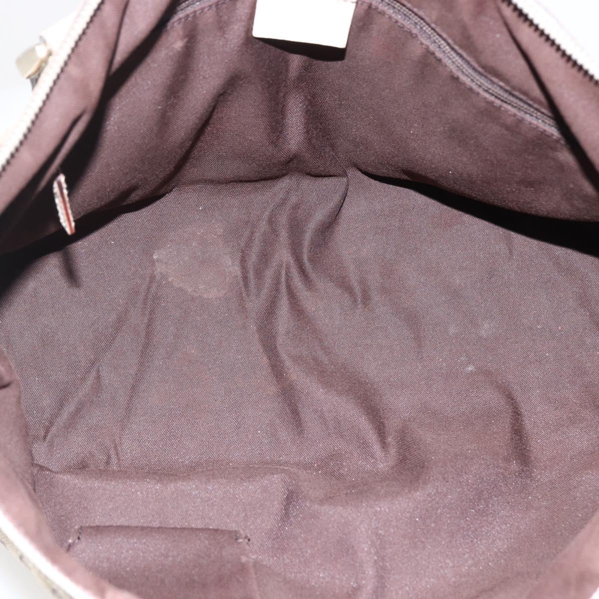 GUCCI GG Canvas Abbey Tote Bag Beige Gold 141470 Auth 173665