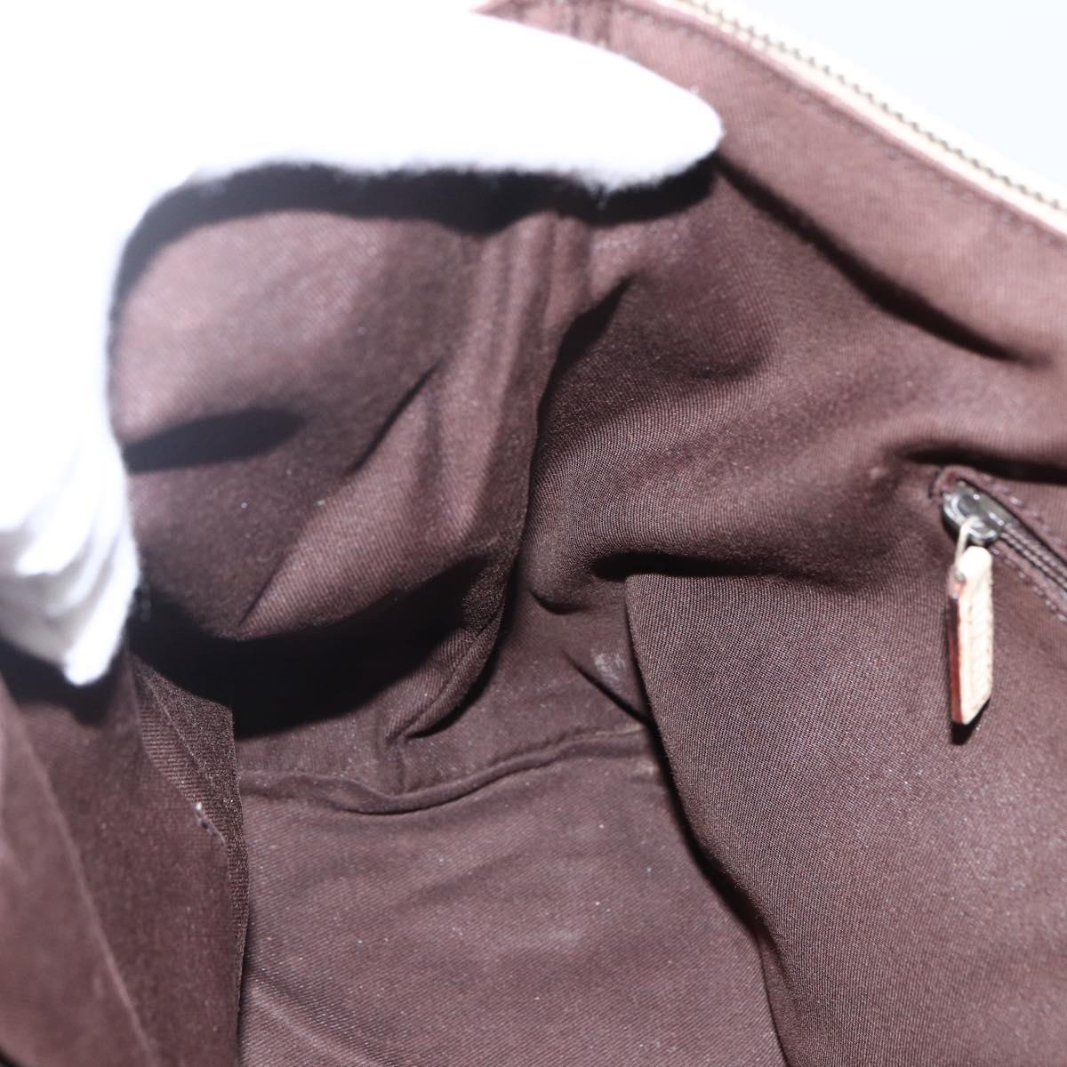 GUCCI GG Canvas Abbey Tote Bag Beige Gold 141470 Auth 173665