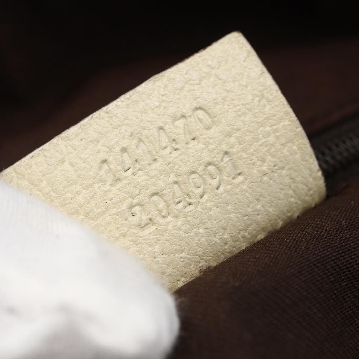 GUCCI GG Canvas Abbey Tote Bag Beige Gold 141470 Auth 173665