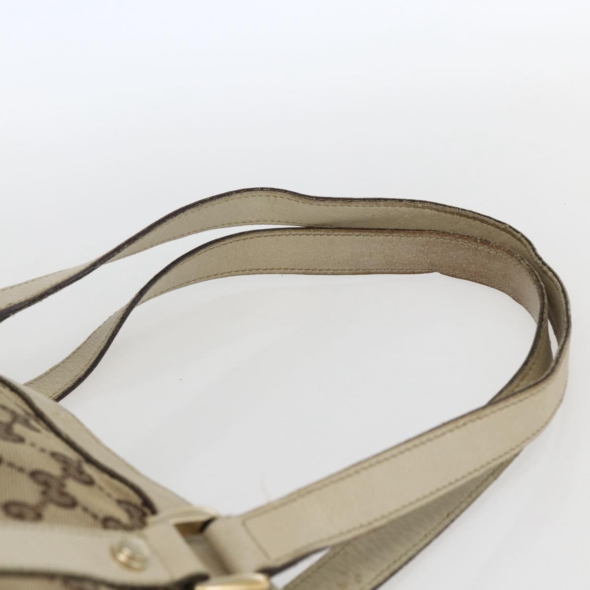 GUCCI GG Canvas Abbey Tote Bag Beige Gold 141470 Auth 173665