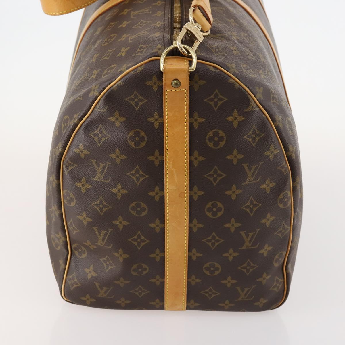 LOUIS VUITTON Monogram Keepall Bandouliere 60 Boston Bag M41412 LV Auth 173680