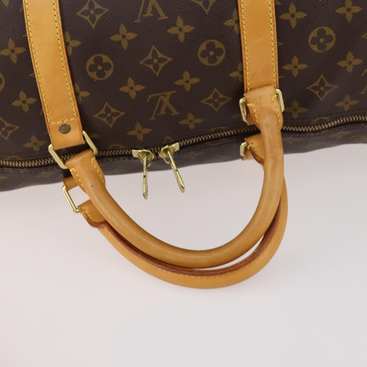 LOUIS VUITTON Monogram Keepall Bandouliere 60 Boston Bag M41412 LV Auth 173680