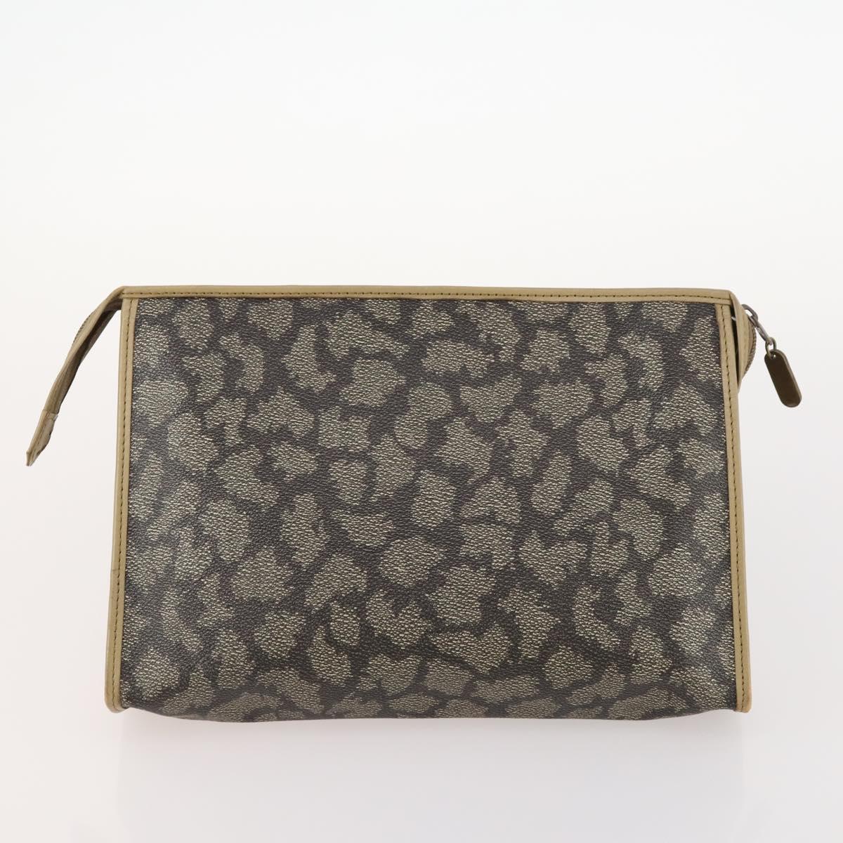 LOEWE Anagram Hand Bag Leather Nylon Suede 3 Set Red Gray Green Auth 173684