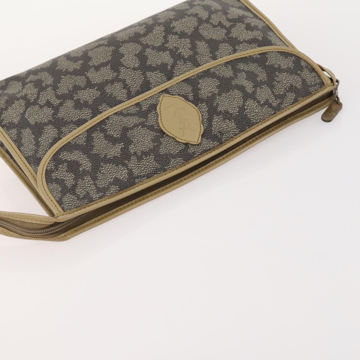 LOEWE Anagram Hand Bag Leather Nylon Suede 3 Set Red Gray Green Auth 173684