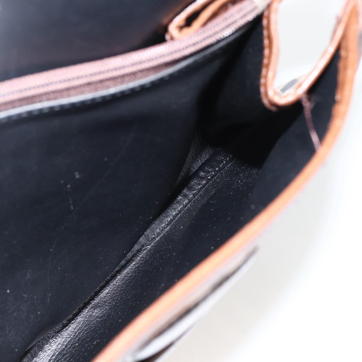 Burberrys Nova Check Shoulder Bag Canvas Leather Beige Gold Auth 173711