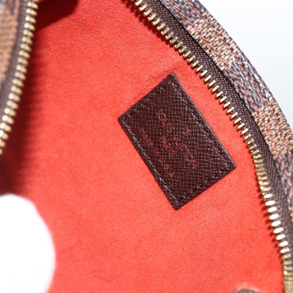 LOUIS VUITTON Damier Ebene Marais Pouch LV Auth 173717