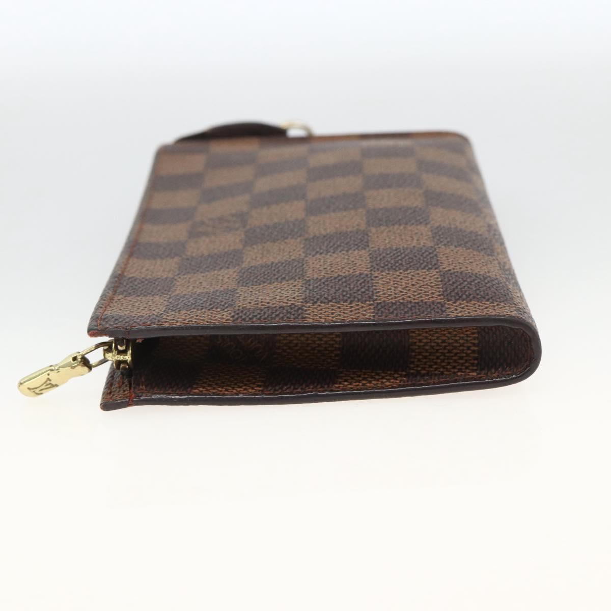 LOUIS VUITTON Damier Ebene Marais Pouch LV Auth 173717