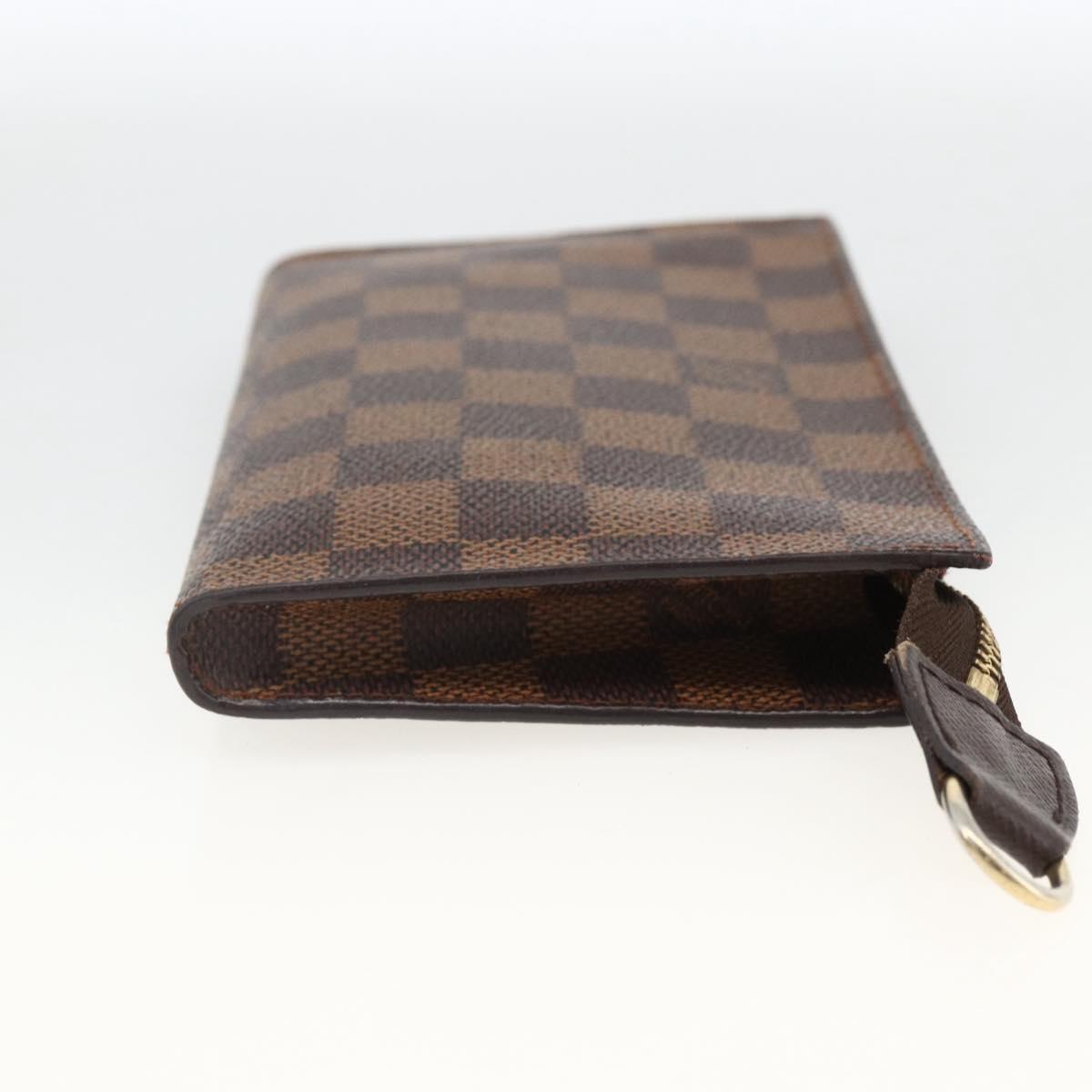 LOUIS VUITTON Damier Ebene Marais Pouch LV Auth 173717