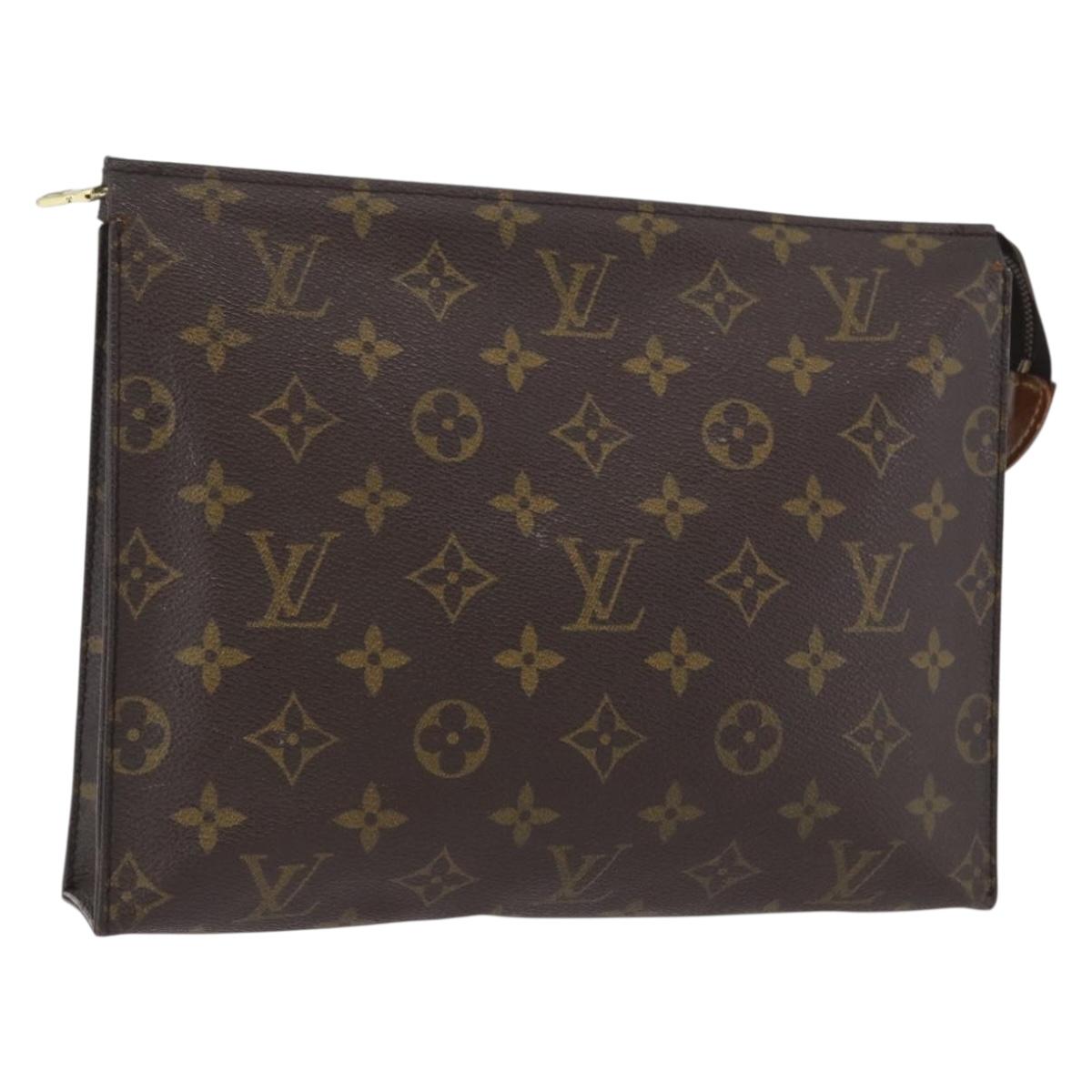 LOUIS VUITTON Monogram Poche Toilette 26 Pouch M47542 LV Auth 173730