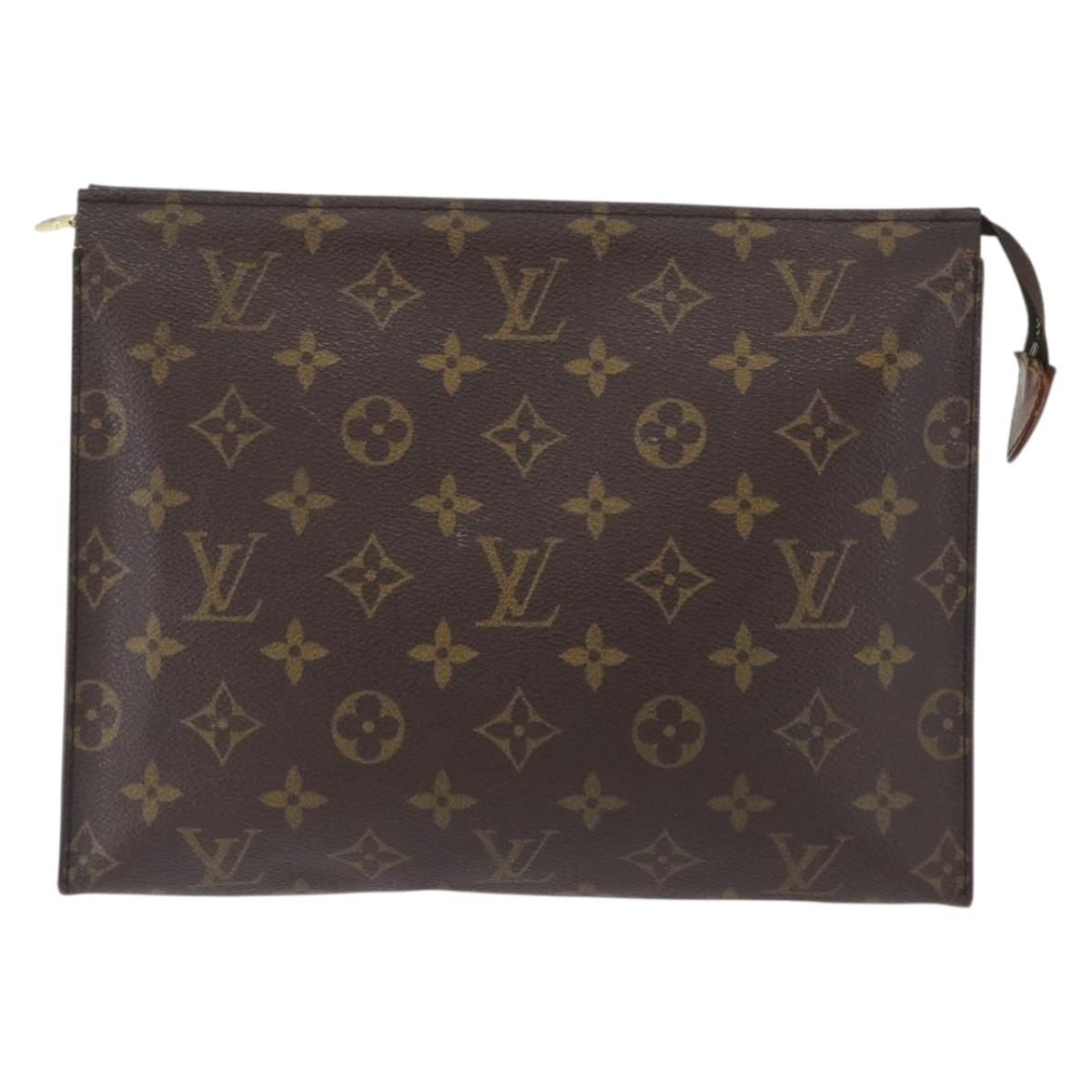 LOUIS VUITTON Monogram Poche Toilette 26 Pouch M47542 LV Auth 173730