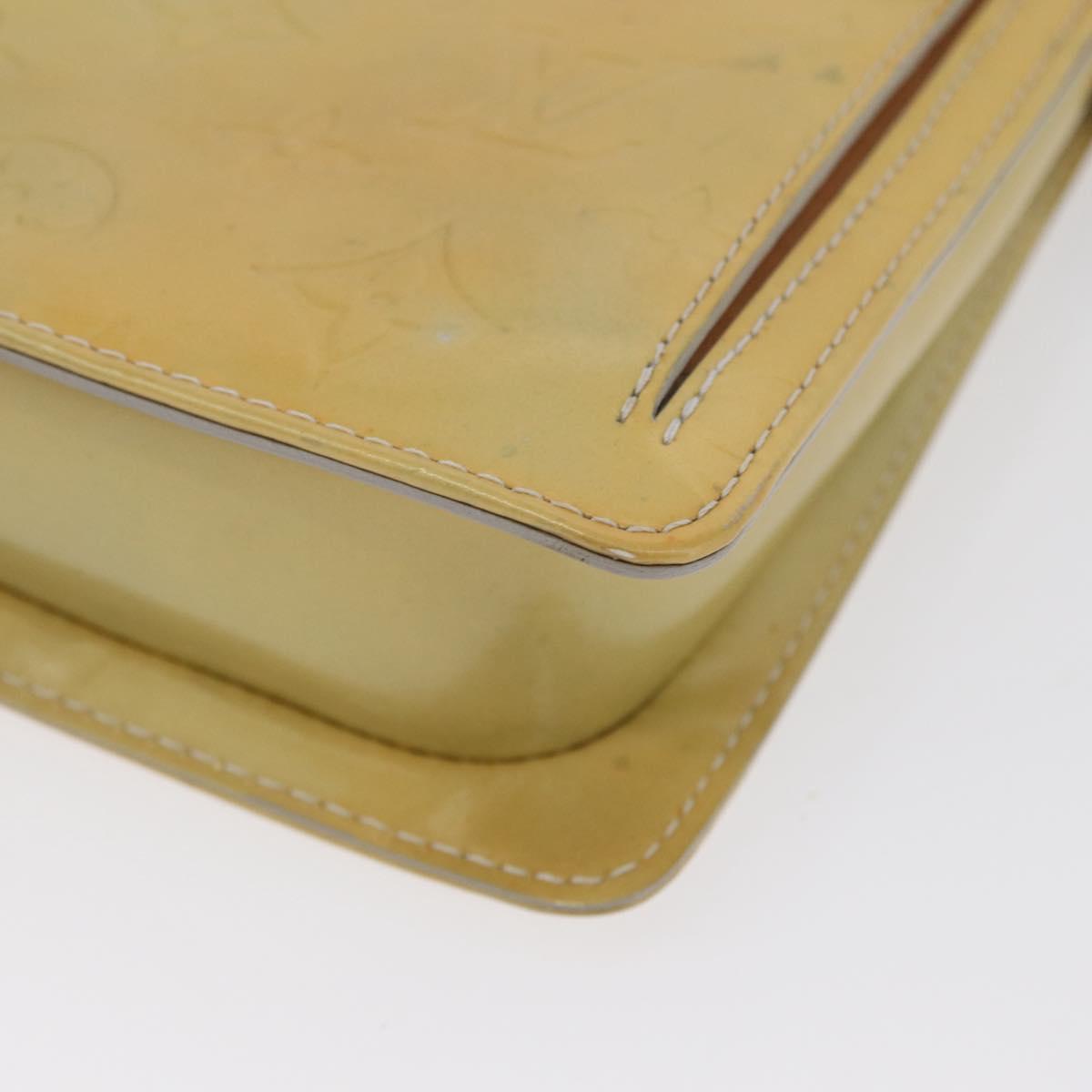LOUIS VUITTON Monogram Vernis Motto Accessory Pouch Gris M91030 LV Auth 173732