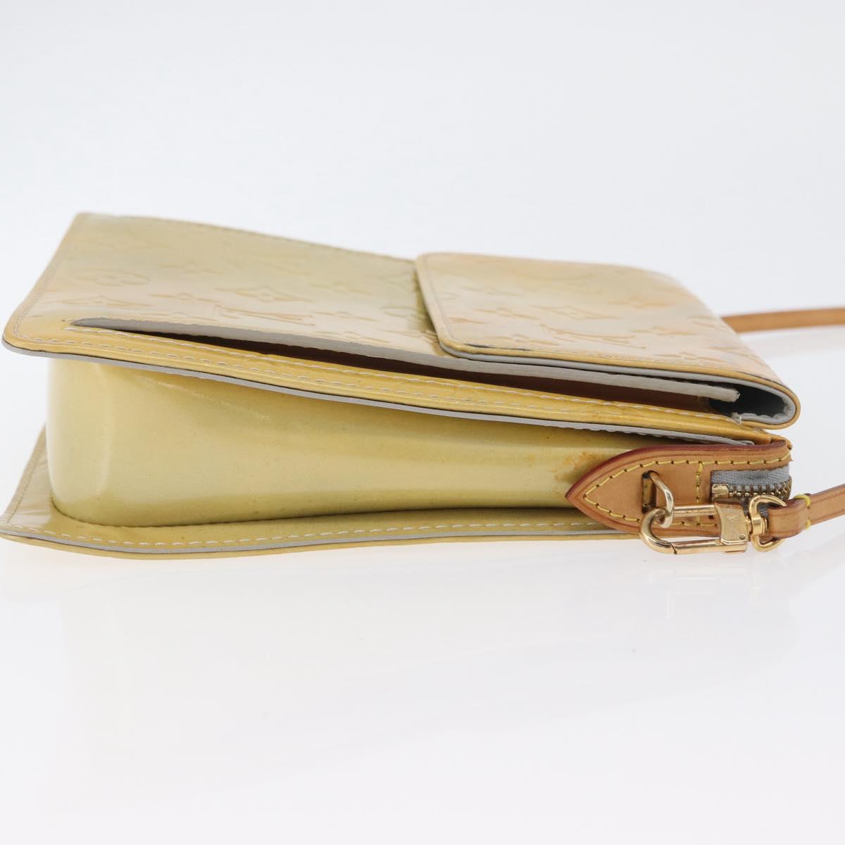 LOUIS VUITTON Monogram Vernis Motto Accessory Pouch Gris M91030 LV Auth 173732