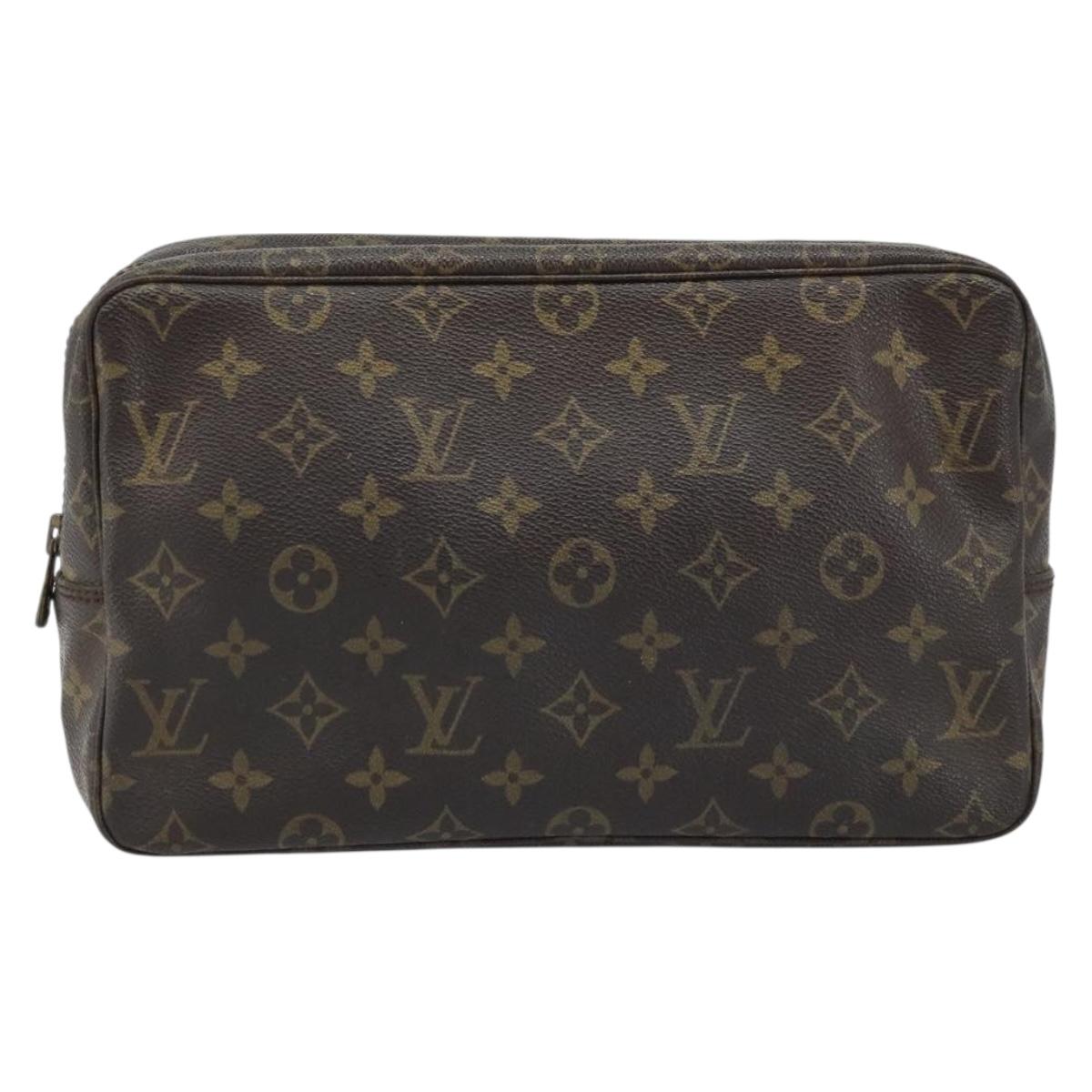 LOUIS VUITTON Monogram Trousse Toilette 28 Clutch Bag M47522 LV Auth 173738