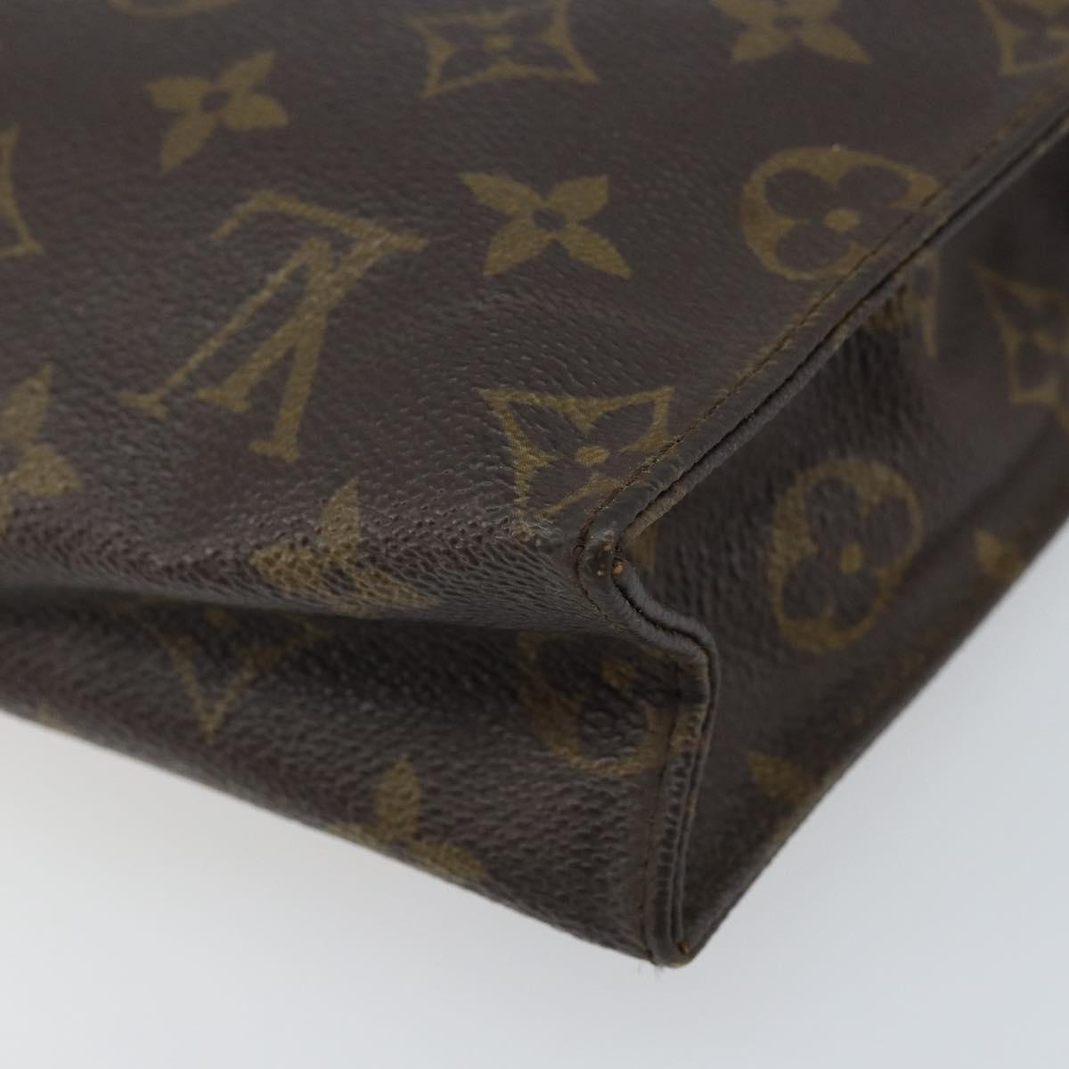 LOUIS VUITTON Monogram Poche Toilette 26 Pouch M47542 LV Auth 173742