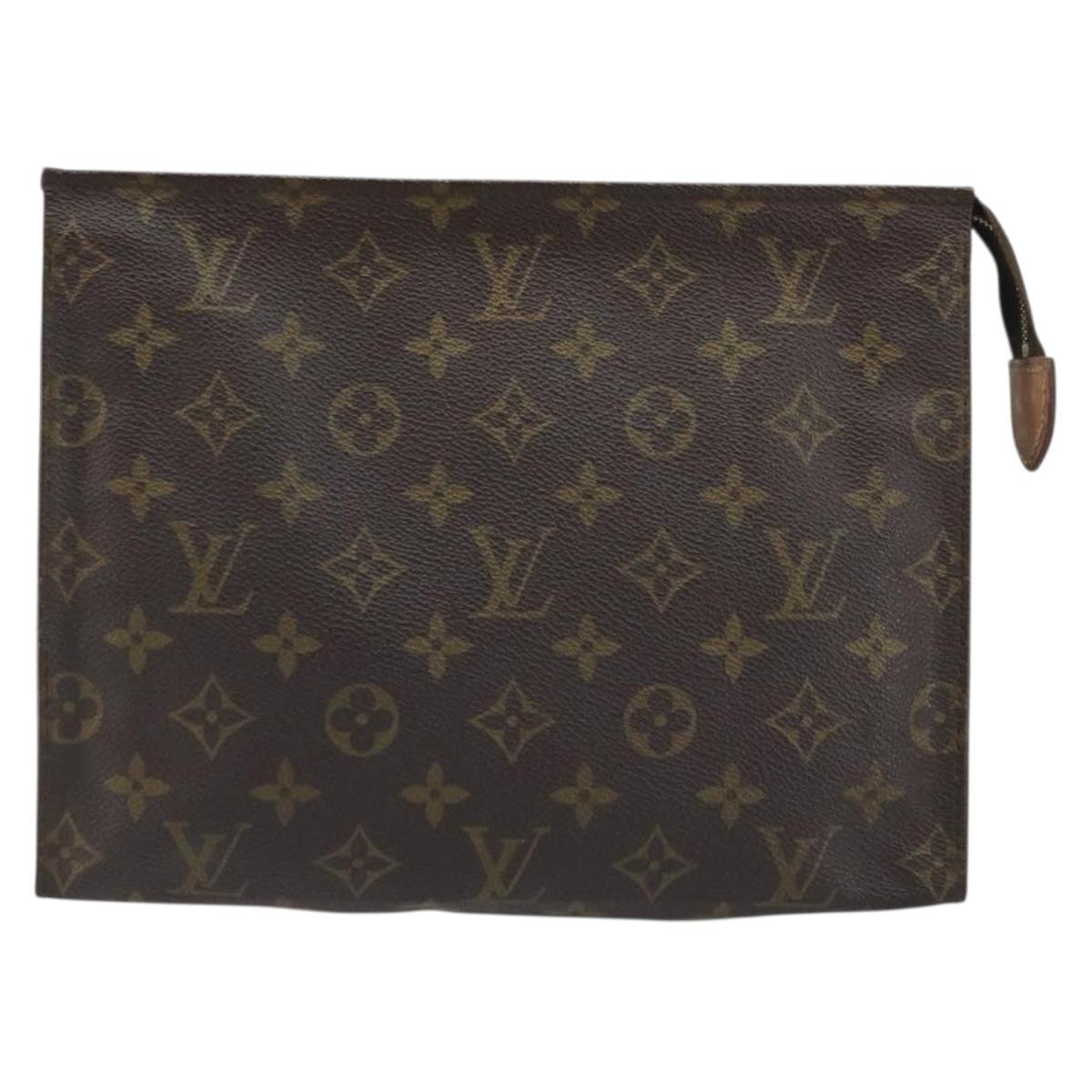 LOUIS VUITTON Monogram Poche Toilette 26 Pouch M47542 LV Auth 173742