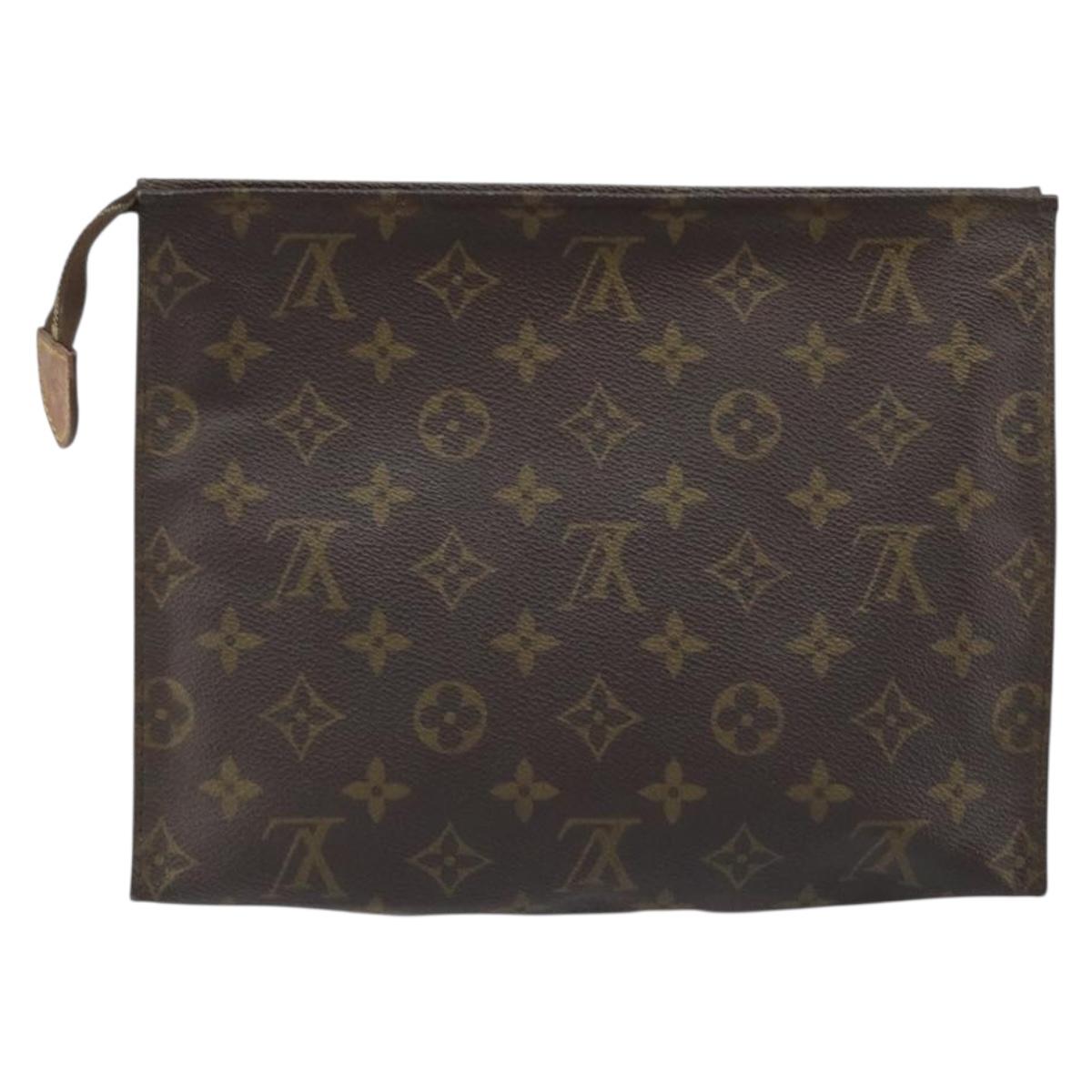 LOUIS VUITTON Monogram Poche Toilette 26 Pouch M47542 LV Auth 173742