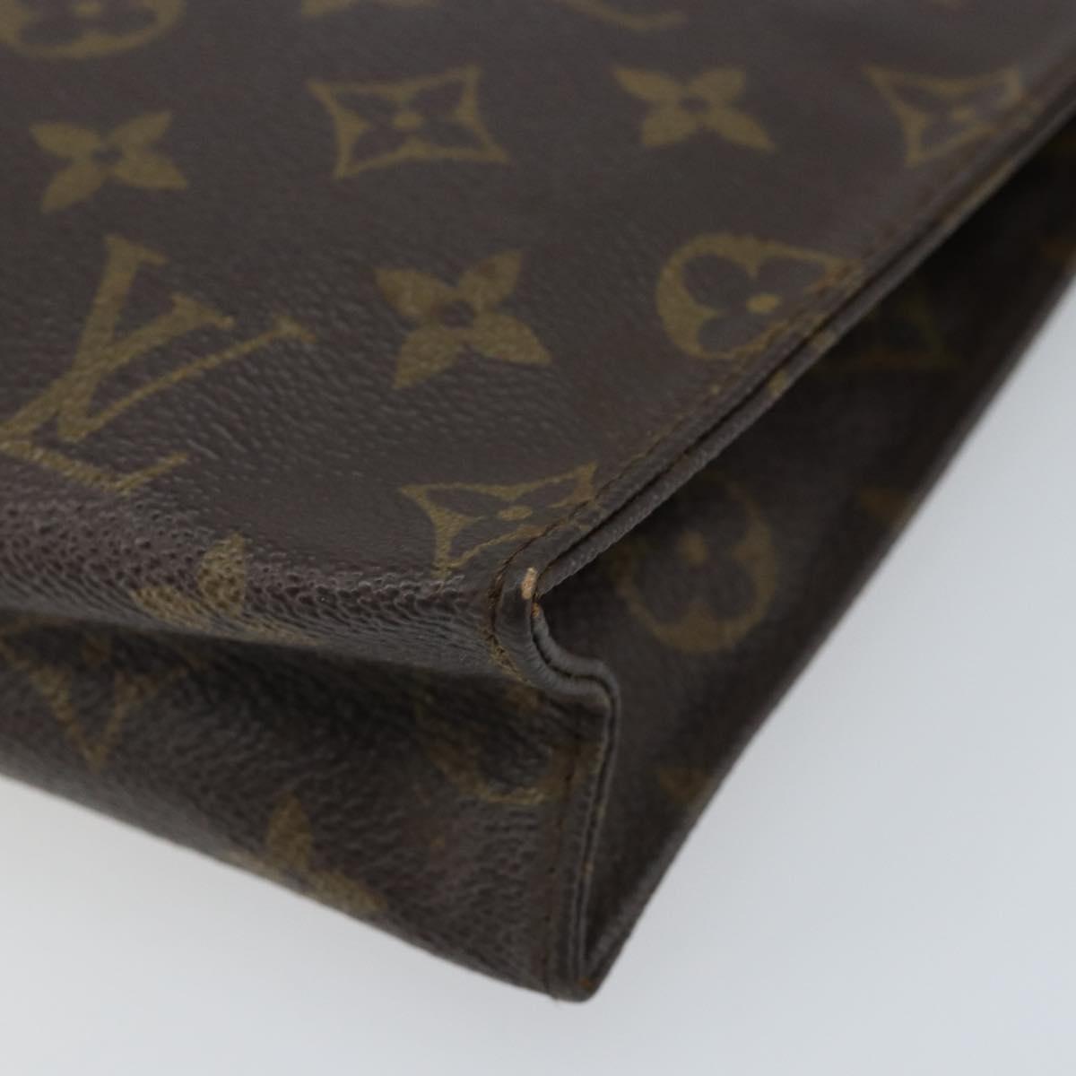 LOUIS VUITTON Monogram Poche Toilette 26 Pouch M47542 LV Auth 173742
