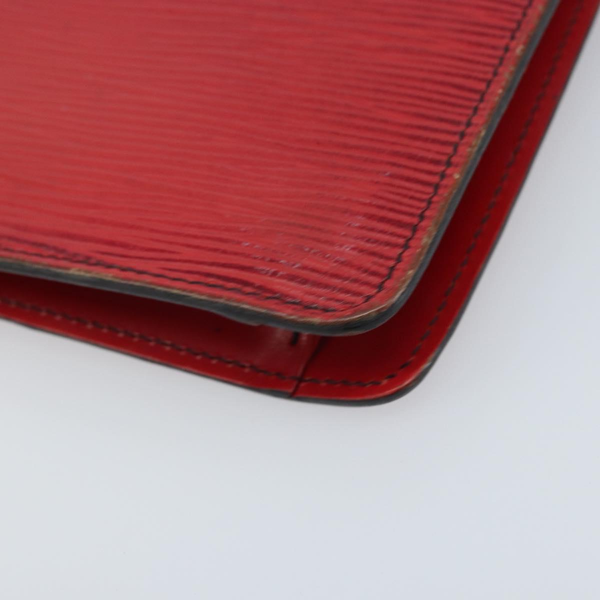 LOUIS VUITTON Epi Montagne 20 Clutch Bag Red LV Auth 173743