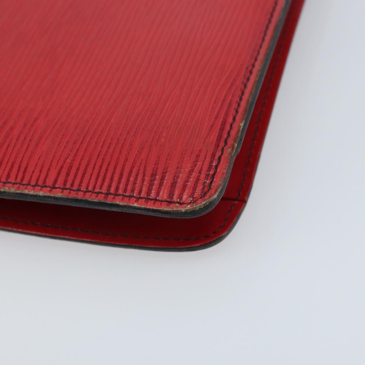 LOUIS VUITTON Epi Montagne 20 Clutch Bag Red LV Auth 173743