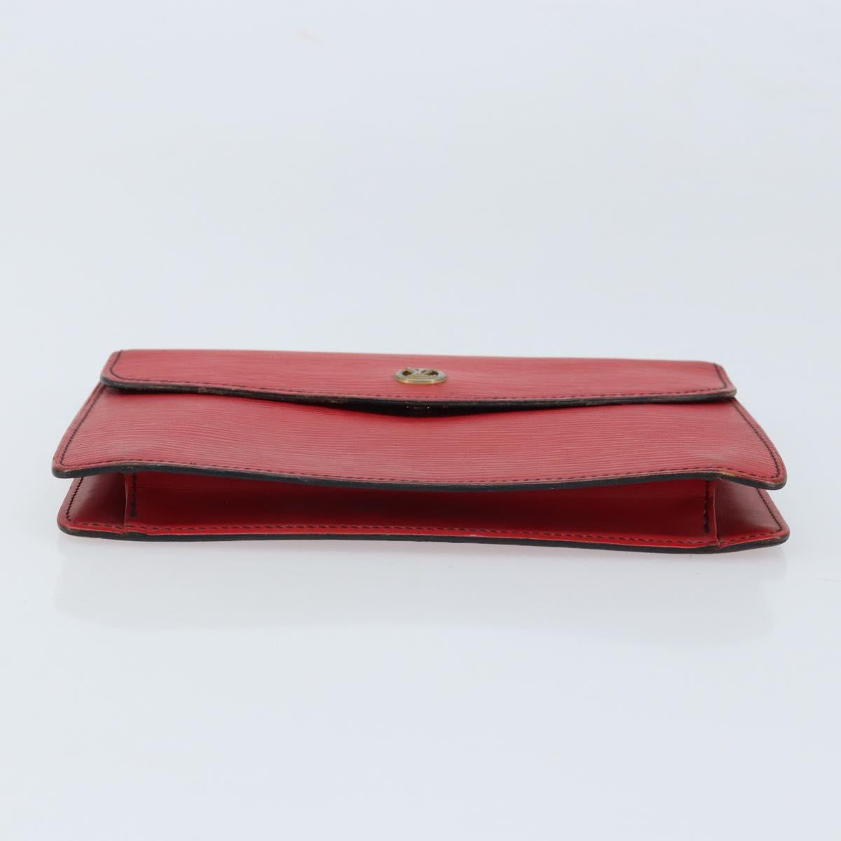 LOUIS VUITTON Epi Montagne 20 Clutch Bag Red LV Auth 173743