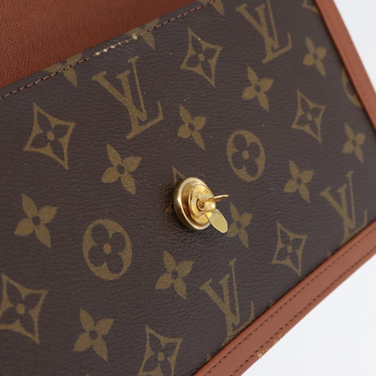 LOUIS VUITTON Monogram Pochette Dam PM Clutch Bag M51812 LV Auth 173755