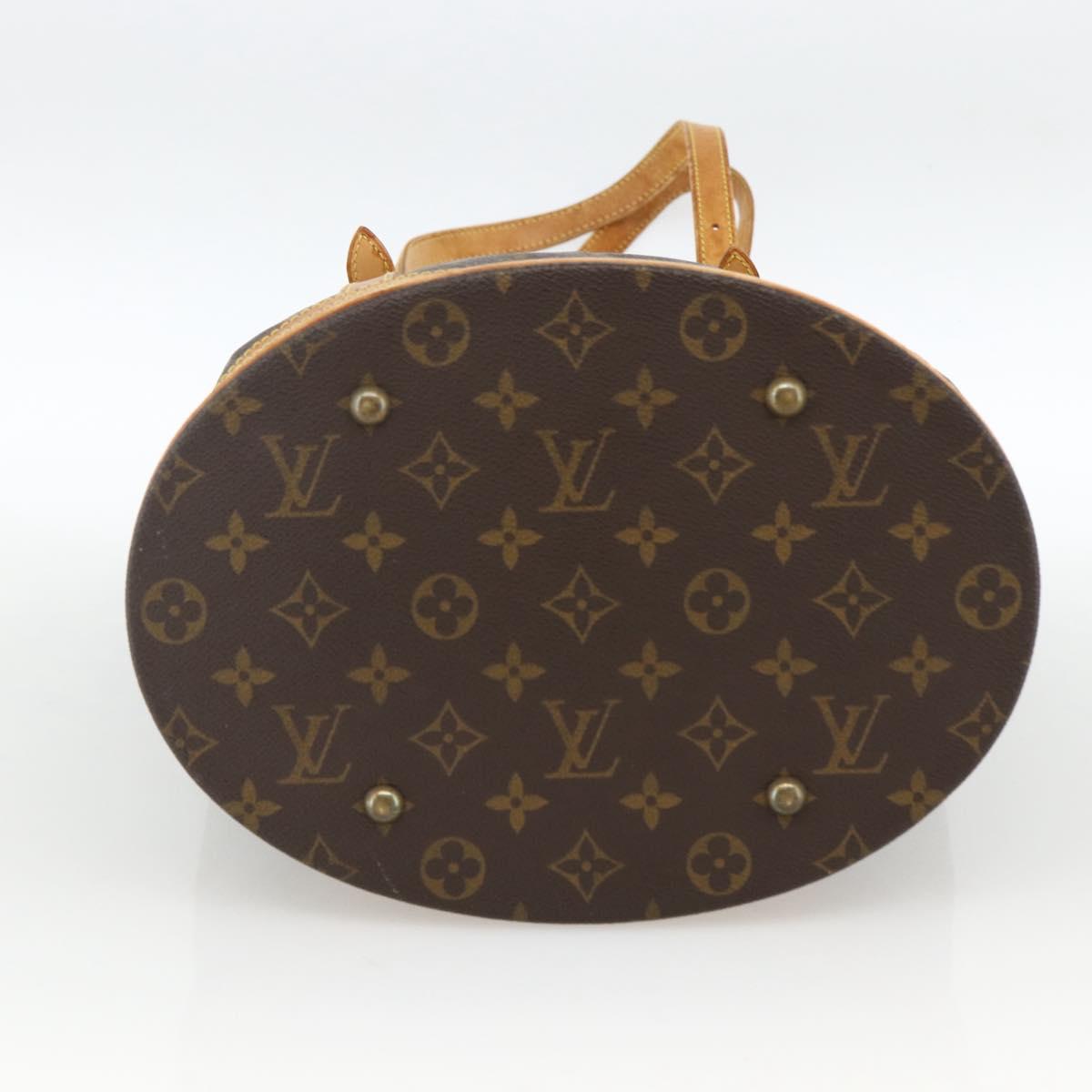 LOUIS VUITTON Monogram Bucket GM Shoulder Bag M42236 LV Auth 173758